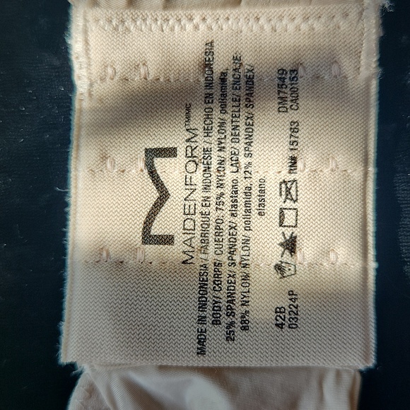Maidenform t-shirt bra ☆ 42B ☆ NWT ☆ convertible straps ☆ smartzone cups ☆ Beige - Picture 9 of 11